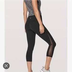 Lululemon Women's Train Time Mesh Cropped Leggings